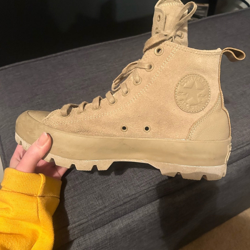 Converse High-Top Beige Sneakers